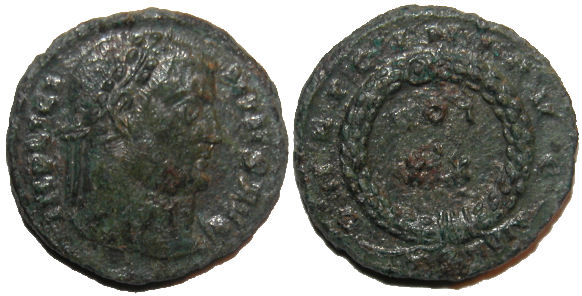 Licinius I : DN LICINI AVG around VOT XX : Scarce