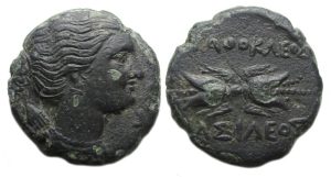 Syracuse Sicily under Agathokles Ae : Winged Thunderbolt