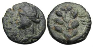 Antiochia ad Orontem Ae : Apollo / Laurel Branch