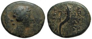 Seleukis and Pieria, Apameia on the Axios: Dionysos / Cornucopia