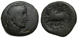 Arados Phoenicia Ae : Tyche-Astarte / Humped Bull