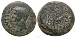 Augustus Ae As : Eagle Between Standards : Very Scarce