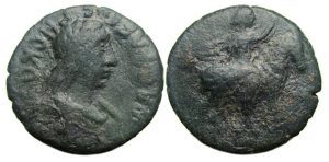 Rheskuporis II Ae Denarius: Bosporus Kingdom: King on Horseback