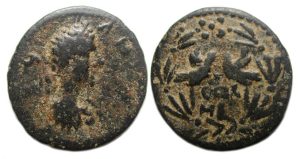 Caracalla Ae : Heliopolis, Seleucis & Pieria : Legionary Aquila