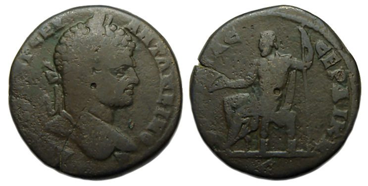 Caracalla : Serdica Thrace Ae : Zeus Seated