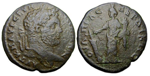 Caracalla Ae : Serdica Thrace : Tyche with Rudder