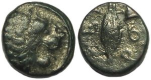Cherronesos Thrace : Head of Lion / Barley Grain