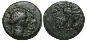Koinon of Thessaly Ae : Bust of Livia / Artemis Ennodia