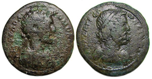 Commodus Ae, dated issue : Anazarbus Cilicia : Zeus Olybria