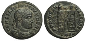 Constantine II CampGate : Scarcer Arles Mint Type