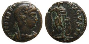 Constantine II Ae4 : VIRTVS AVGVSTI