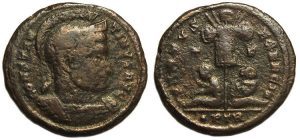 Constantine : VIRTVS EXERCIT : Captives & Trophy : Scarce