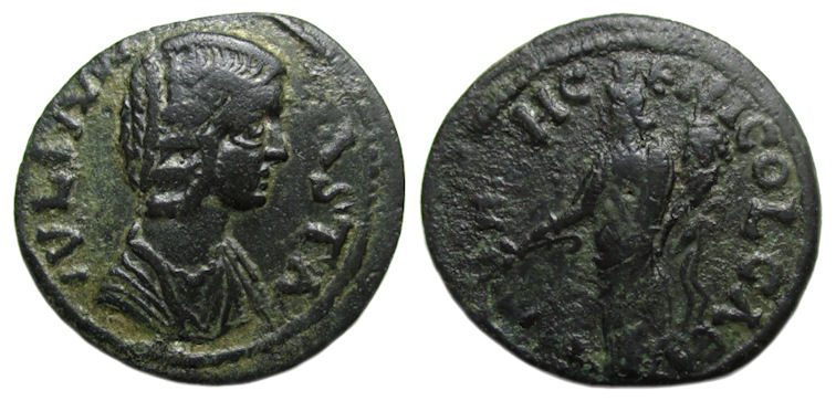 Julia Domna Ae : Antioch Pisidia : Genius of the City