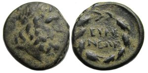 Eumeneia Phrygia Ae : Zeus / City Name