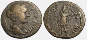 Faustina II Ae : Palaeopolis Lycia : Mên Standing