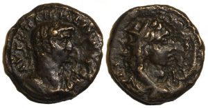 Gallienus Billon Tetradrachm : Bust of Helios