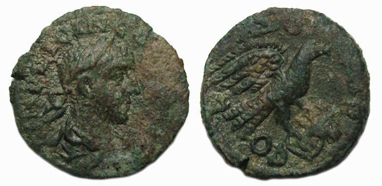 Gallienus : Alexandria Troas : Eagle Carrying Head of Bull