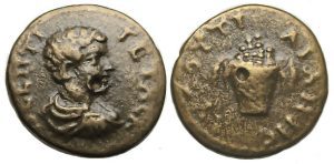 Geta Ae : Augusta Traiana, Thrace : Basket of Fruit