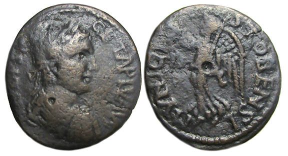 Geta Ae : Stobi Macedon : MVNICIP STOBENSI : Nike