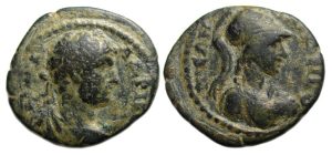 Hadrian Ae : Iconium Lycaonia : Helmeted Athena