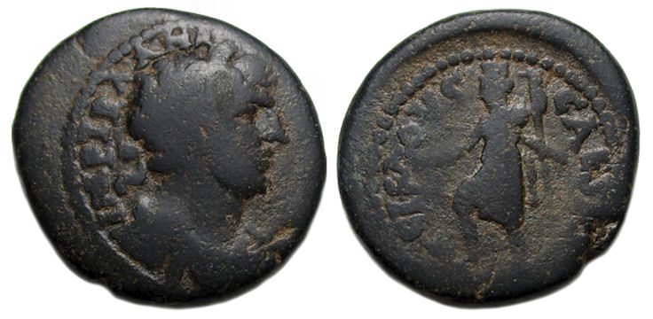 Hadrian Ae : Caesarea Maritima : Tyche of Caesarea