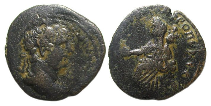 Hadrian Ae : Petra Decapolis : Tyche Seated