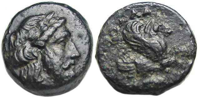 Iolla Mysia Ae : Zeus / Forepart of Pegasos