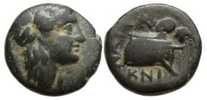 Knidos Caria : Apollo / Ship Prow