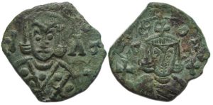 Leo V with Constantine Ae Follis
