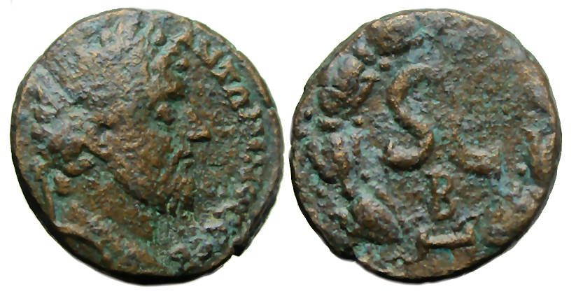 Marcus Aurelius Ae : Antioch Syria : SC within Wreath
