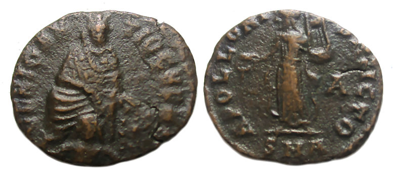 Maximinus II Ae : “Persecution” Issue : Tyche / Apollo