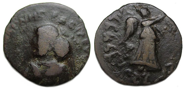 Indo-Parthian Ae Tetradrachm : Orthagnes