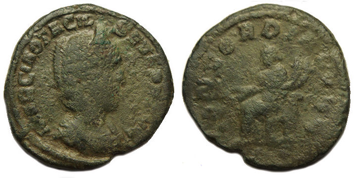 Otacilia Severa Ae As : CONCORDIA AVG