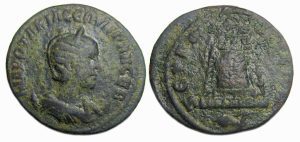 Otacilia Severa Ae : Zeugma Commagene : Temple and Capricorn