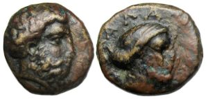 Phalanna Thessaly Ae Chalkous : Bearded Bust / Head of Nymph