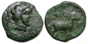 Pheneos Arkadia: Bust of Hermes / Ram Standing: Scarce Type