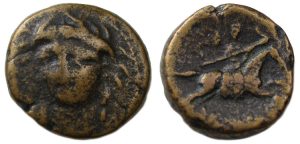 Pherai Thessaly Ae Chalkous : Hypereia / Ennodia on Horseback