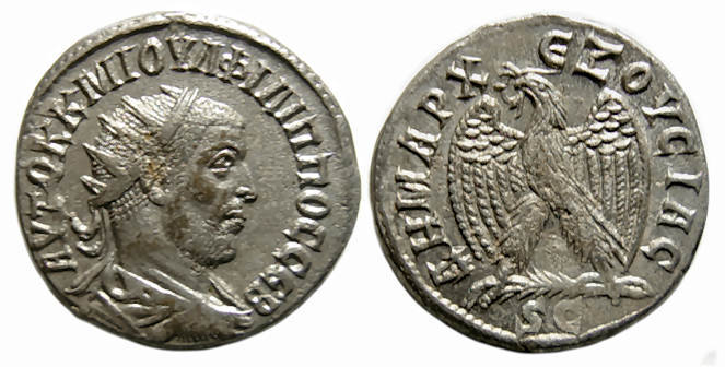 Philip I AR Tetradrachm : Seleucis & Pieria : Eagle