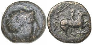 Philip III Arrhidaes in name of Alexander III : Ae : Horseman