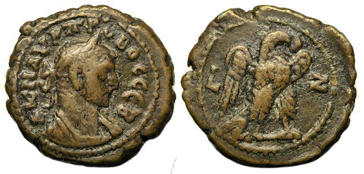 Probus Ae Tetradrachm : Eagle : Nice for Type