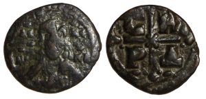 Romanus IV Ae Follis : Bust of Christ / Cross with C-R / P-D