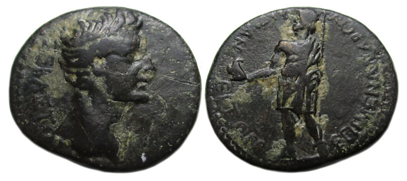 Tiberius Ae : Aezanis Phrygia : Zeus with Eagle and Scepter