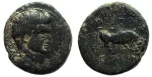 Tiberius : Eumeneia Phrygia : Bull Butting