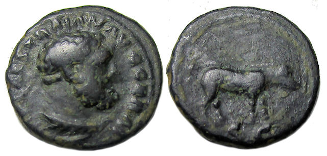 Trajan Ae Quadrans : Hercules / Boar : Nice Example