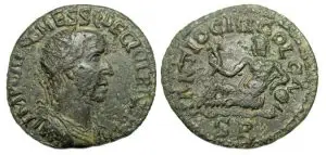 Trajan Decius Ae : Antioch Pisidia : River-God Anthos Reclining
