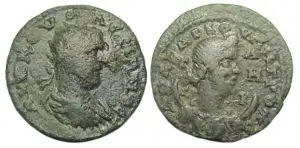Valerian I Ae : Anazarbus Cilicia : Selene on Crescent