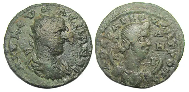 Valerian I Ae : Anazarbus Cilicia : Selene on Crescent