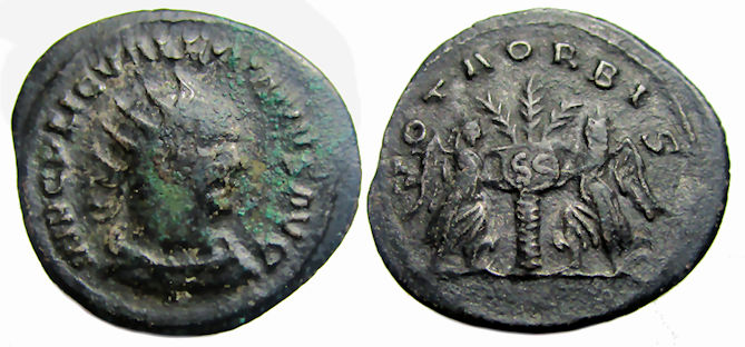 Valerian Ae Antoninianus : VOTA ORBIS