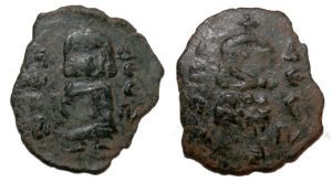 Constantine V Follis : Constantine V / Leo III : Crude Style