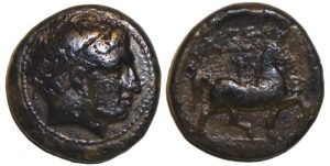 Philip II Æ Double Unit : Apollo / Youth on Horseback